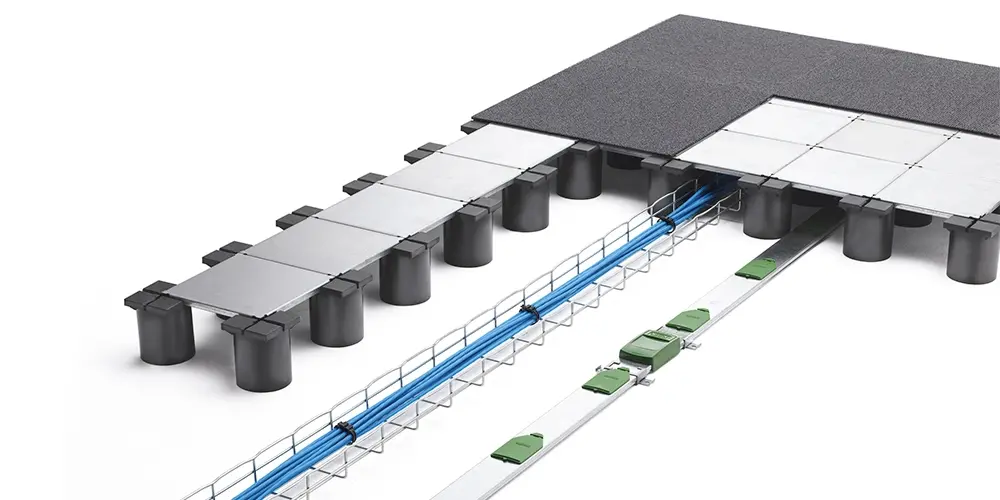 Underfloor busbars