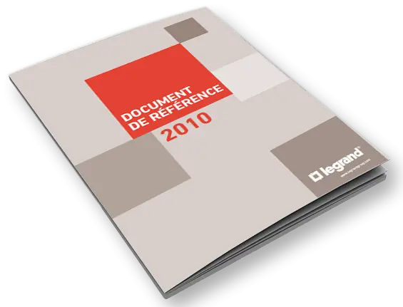 Legrand, Document de référence 2010