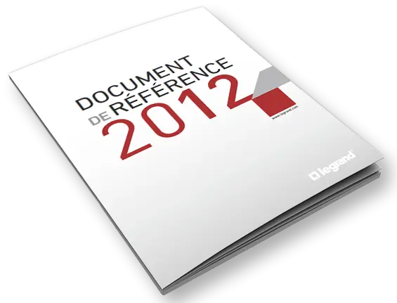 Legrand, Document de référence 2012