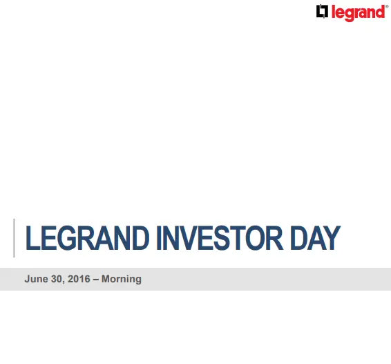 Présentation investors day 2016